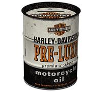 Nostalgic-Art Hucha Retro, Harley-Davidson PRE-Luxe - Idea de Regalo para Amantes as Motos, Frasco metálico de Dinero, Alcancía diseño Vintage, 600 ml