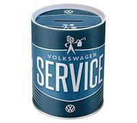 Nostalgic-Art Hucha Retro VW Service - Idea Regalo de Furgoneta Volkswagen, Frasco metálico para Dinero, Alcancía diseño Vintage, 1 l