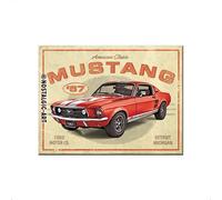 Nostalgic-Art Imanes Retro para Nevera Ford Mustang GT 1967 Red - Idea de Regalo para Accesorios de Coche para Fans de Metal, diseño Vintage, 6 x 8 cm