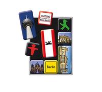 Nostalgic-Art Juego de Imanes Retro, Berlin Ampelmann - Idea de Souvenir y Regalo, Decoración para la Nevera, Diseño Vintage, 9 Unidades