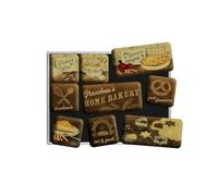 Nostalgic-Art, Juego de Imanes Retro, Home Bakery - Idea de Regalo para la Cocina, Decoración para la Nevera, Diseño Vintage, 9 Unidades