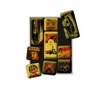 Nostalgic-Art Juego de Imanes Retro Movie-Art Style - Regalo para los Aficionados al Cine, Decoración para la Nevera, Diseño Vintage, 7x9.3x2 cm, 9