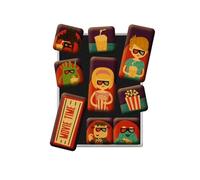 Nostalgic-Art, Juego de Imanes Retro, Movie Time - Regalo para los Fans de la Nostalgia, Decoración para la Nevera, Diseño Vintage, 9 Unidades