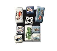 Nostalgic-Art Juego de Imanes Retro, Trabant - Idea de Souvenir y Regalo, Decoración para la Nevera, Diseño Vintage, 9 Unidades