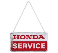 Nostalgic-Art Letrero colgante retro, 10 x 20 cm, Honda MC - Service | original Honda license product (OLP), de metal, diseño vintage, Idea de regalo para fans de Honda
