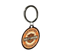 Nostalgic-Art Llavero retro, Ø 4 cm, Harley-Davidson - Genuine Original - Idea de regalo para moteros, Official License Product (OLP), de metal, diseño vintage