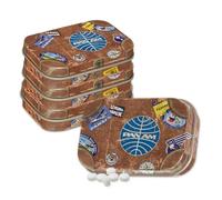 Nostalgic-Art Pastillero retro Pan Am de 4 x 6 x 1,6 cm, pegatinas de viaje (juego de 4) - Idea de regalo para viajeros, producto original con licencia (OLP), con grageas de menta, diseño vintage