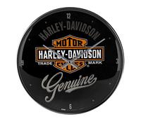 Nostalgic-Art Reloj de Pared Retro, Ø 31 cm, Harley-Davidson - Genuine