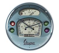 Nostalgic-Art Reloj de Pared Retro, Ø 31 cm, Vespa - Tacho | original Vespa license product (OLP), reloj analógico, diseño vintage, Idea de regalo para fans de Vespa