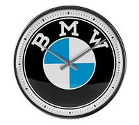 Nostalgic-Art, Reloj Retro de Pared, BMW Logo - Regalo para los Fans de los Coches, Gran decoración para la Cocina, Diseño Vintage, Ø 31 cm