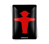 Nostalgic Art - Semáforo Hombre En Rojo - Postal Metal - 10 x 14 cm
