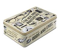Nostalgic-Art Tarro de Almacenamiento Plano Retro Whatever Odds & Ends Box - Idea de Regalo para los Amantes de la Nostalgia, Lata de Chapa con Tapa, Diseño Vintage, 2,5 l