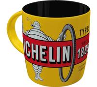 Nostalgic-Art Taza de café, 330 ml, Michelin - Tyres Bibendum Yellow - Idea de regalo para amantes del motor, taza de cerámica, diseño vintage