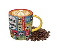 Nostalgic-Art Taza de café retro, 330 ml, Coffee Collage
