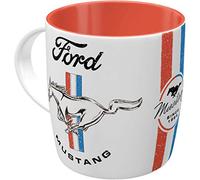 Nostalgic-Art Taza de café retro, Ford Mustang - Horse Logo - Idea de regalo para los aficionados a los coches, cerámica, Diseño vintage, 330 ml