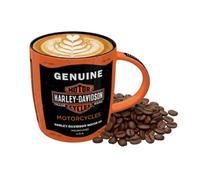 Nostalgic-Art Taza de café retro, 330 ml, Harley-Davidson - Genuine Motorcycles - Idea de regalo para moteros, Official License Product (OLP), taza de cerámica, diseño vintage