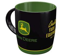 Nostalgic-Art Taza de café retro, 330 ml, John Deere - Logo Black