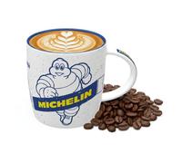 Nostalgic-Art Taza de café retro, 330 ml, Michelin - Pneu de Qualité - Idea de regalo para amantes del motor, Official License Product (OLP), taza de cerámica, diseño vintage
