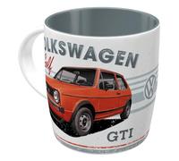 Nostalgic-Art Taza de café retro, 330 ml, VW Golf - GTI 1976 - Idea de regalo de furgoneta Volkswagen, Official License Product (OLP), taza de cerámica, diseño vintage