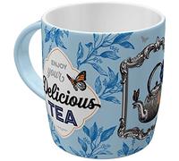 Nostalgic-Art Taza de café retro, Always Time for a Tea - Idea de regalo para cocina, cerámica, divertido diseño vintage con frase, 330 ml