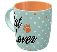 Nostalgic-Art Taza de café Retro Animal Club - Cat Lover - Idea de Regalo para dueños de Gatos, Cerámica, Diseño Vintage, 1 Unidad (Paquete de 1)