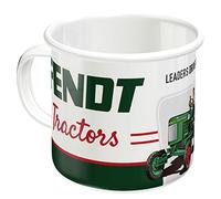 Nostalgic-Art Taza esmaltada retro, Fendt - Tractors - Idea de regalo para aficionados a tractores, Copa para camping, Diseño vintage, 360 ml