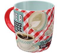 Nostalgic-Art Taza Retro Have a Coffee Idea de Regalo para los Amantes del café, Cerámica, Divertido diseño Vintage con Frase (43004)