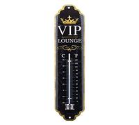 Nostalgic-Art Termómetro analógico, VIP Lounge - Idea de regalo para personas especiales, de metal, Diseño vintage, 7 x 28 cm