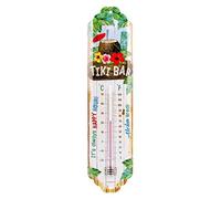 Nostalgic-Art Tiki Bar - Termómetro de metal, multicolor, 6,5 x 28 cm
