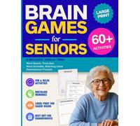 Nostalgic Brain Games for Seniors: Large Print Word Search, Trivia & Memory Games, Reminiscence Journal Prompts from the 1950s-1990s (Brain Games for Seniors & Adults)