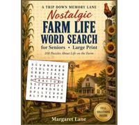 Nostalgic Farm Life Word Search for Seniors - Large Print: A Gift for Grandpas, Dads & Anyone Who Grew Up on a Farm - 100 Puzzles About Life on the ... Fair (Large Print Puzzle Books For Seniors)