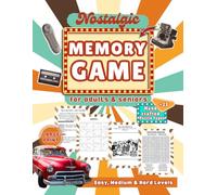 nostalgic Memory Game For Adult & Seniors: Science-Based Large Print Cognitive Puzzles - A Retro Adult Activity Book with Memory Boosters, Word Games ... Perfect Gifts for Elderly Men & Women
