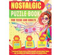 Nostalgic Puzzle Book for Teens and Adults: 80s, 90s, 2000s Word Search with SODUKU