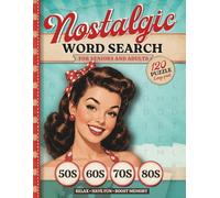 Nostalgic Word Search: Large Print Retro Wordfind.Brain games For Adults and Seniors to Improve Memory