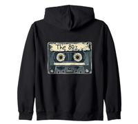 Nostálgico 80's 90's Retro Cassette Mix Tape Throwback Party Sudadera con Capucha