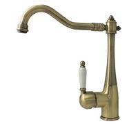 Nostalgie Rétro Cuisine Levier unique Robinet Mixer Grifo de Fregadero Bronze Sanlingo