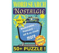 Nostalgie, Word Search, 50+ Puzzles: Solution included, Easy to read, LARGE TEXT, recommend for reminiscence activities