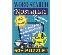Nostalgie, Word Search, Easy to Read, Large Print: 50+ Puzzle, Solution included, optimal agains Dementia, 6X9 inch