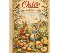 Nostalgisches Oster-Ausmalbuch für Kinder