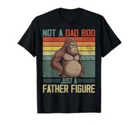 Not a Dad BOD Just a Father Figura Retro Bigfoot Vintage Camiseta
