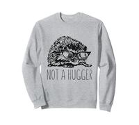 Not a Hugger Funny Erizo Antisocial Introvertido Tímido Animal Sudadera