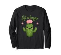 Not A Hugger Humor sarcástico Don't Touch Me Cute Cactus Manga Larga