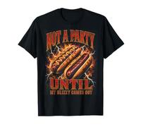 Not A Party Until My Glizzy Comes out Hot Dog Meme Y2K Camiseta