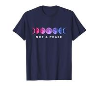 Not a Phase Luna LGBT Bisexual Camiseta, Hombre, Azul Marino, L