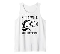 Not A Wolf Still Terrrifying Funny Bird Gráfico Humor Animal Camiseta sin Mangas