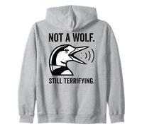 Not A Wolf Still Terrrifying Funny Bird Gráfico Humor Animal Sudadera con Capucha
