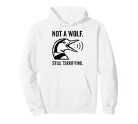 Not A Wolf Still Terrrifying Funny Bird Gráfico Humor Animal Sudadera con Capucha