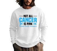Not All Cancer Is Pink - Sudadera con diseño gráfico para hombre, blanco, 3XL