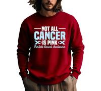 Not All Cancer Is Pink - Sudadera con diseño gráfico para hombre, Burdeos, L