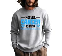 Not All Cancer Is Pink - Sudadera con diseño gráfico para hombre, gris, S